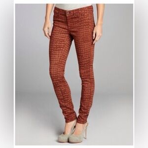 Rich & Skinny Marilyn Croc Print Skinny Jeans Size 26